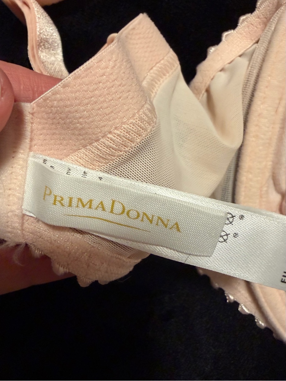 Sheer Embroidered Underwire Bra - Peach - Picture 5 of 7
